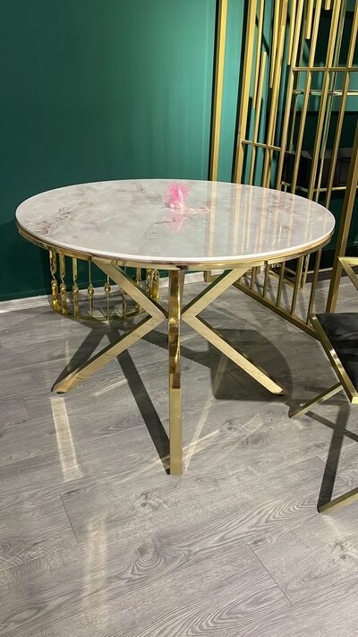 Khung chân bàn trà inox mạ PVD - ảnh 7